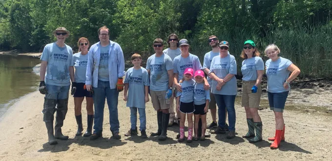 Group Photo On The Water Restore The Shore 2Resized