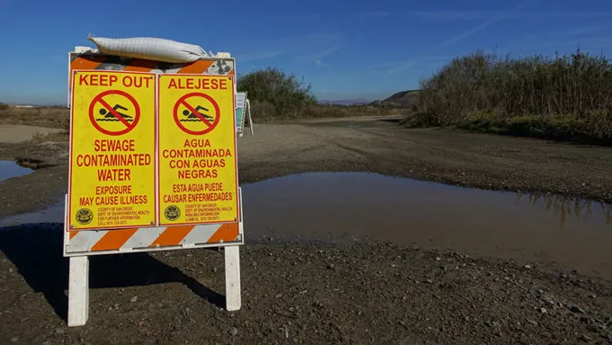 Sewage Contaminated Water Warning