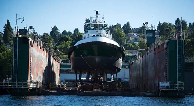 Ship On Barge