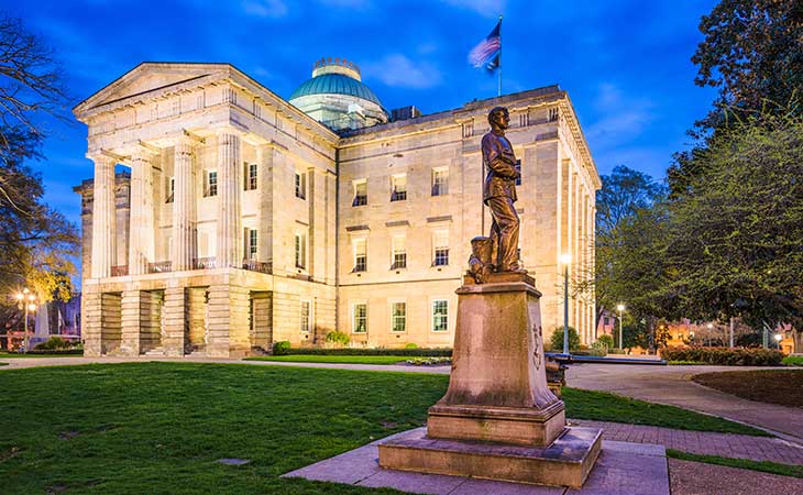 State Capitol Building in Raleigh, North Carolina